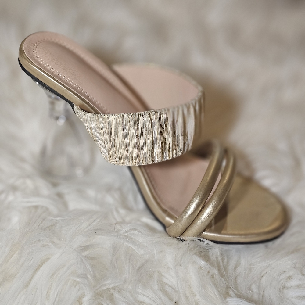 Women's Gold Mules